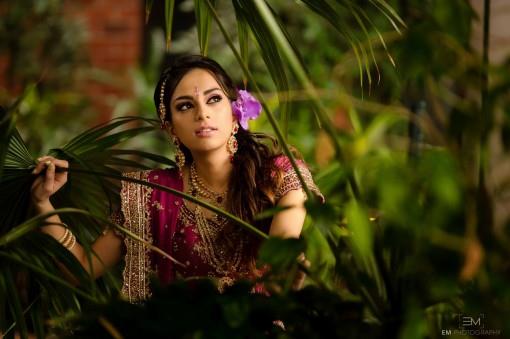 Dark Pink and Gold Lehnga and Makeup Styled Shoot - 2