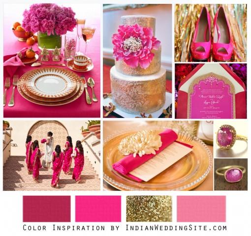 Hot Pink and Gold - Indian Wedding Color Inspiration