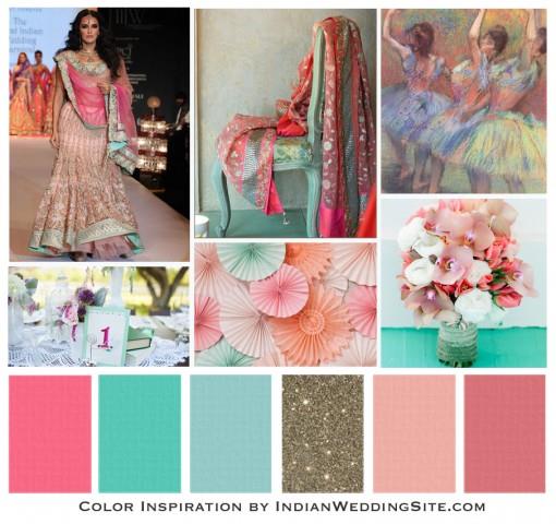 Impressionist Painting Palette - Indian Wedding Color Inspiration