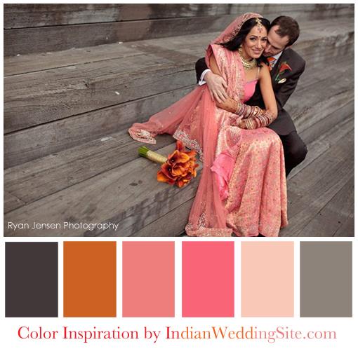 Coral-Gray-Pink-Indian-Wedding-Palette