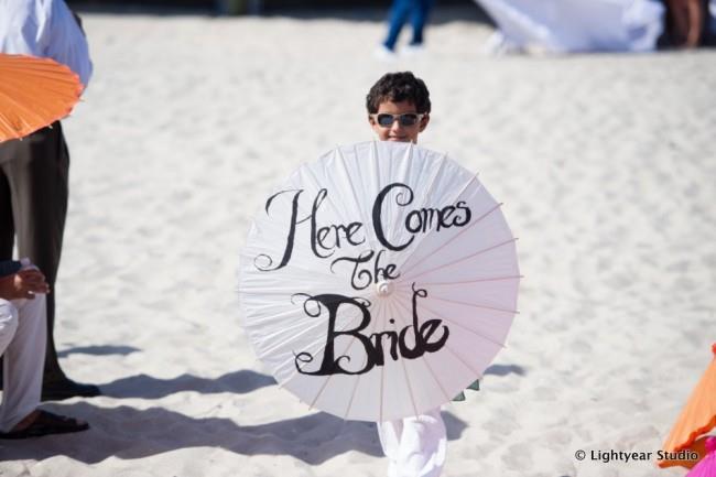 Here comes the bride umbrella