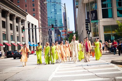 Indian Wedding Portraits and Bridesmaids in Saris