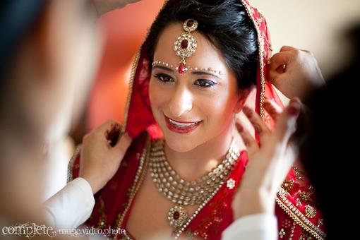 Indian Nashville Bride with Kundan Jewelry and Red Lips - 1