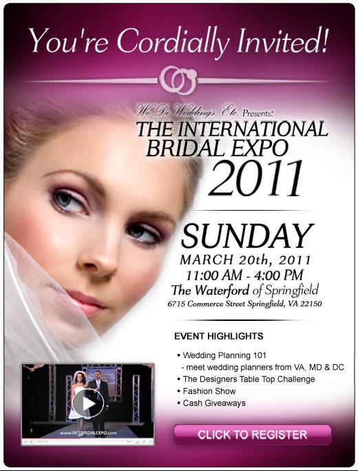 International Bridal Expo - March 20th - Springfield, VA