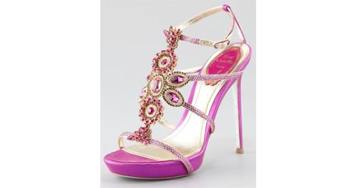 Tuesday Shoesday- Pink Jewelled Shoes for Brides