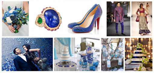 Indian Wedding Color Inspiration Palette - Winter Wonderland