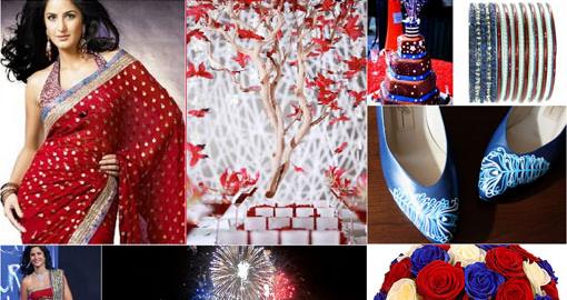 4th of July Indian Wedding Inspiration Board