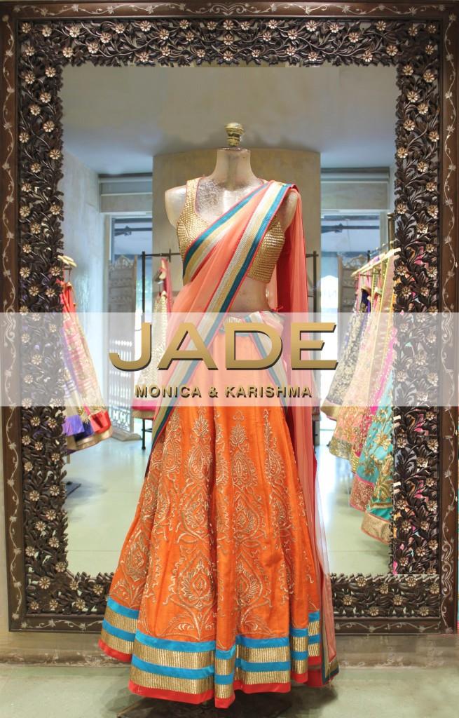 JADE by Monica & Karishma Lehenga