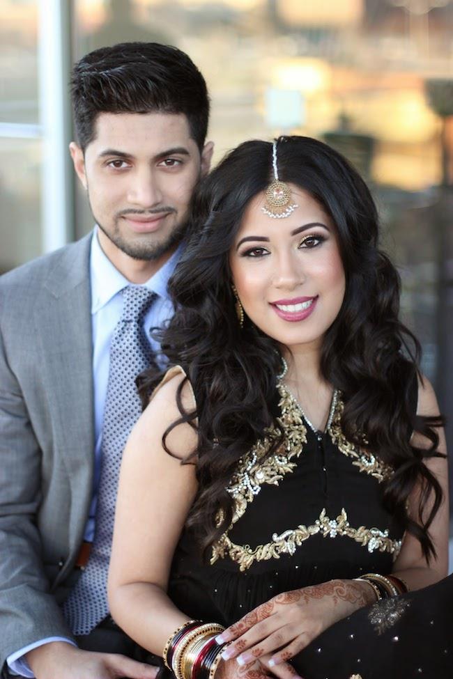 3a indian engagement session portrait