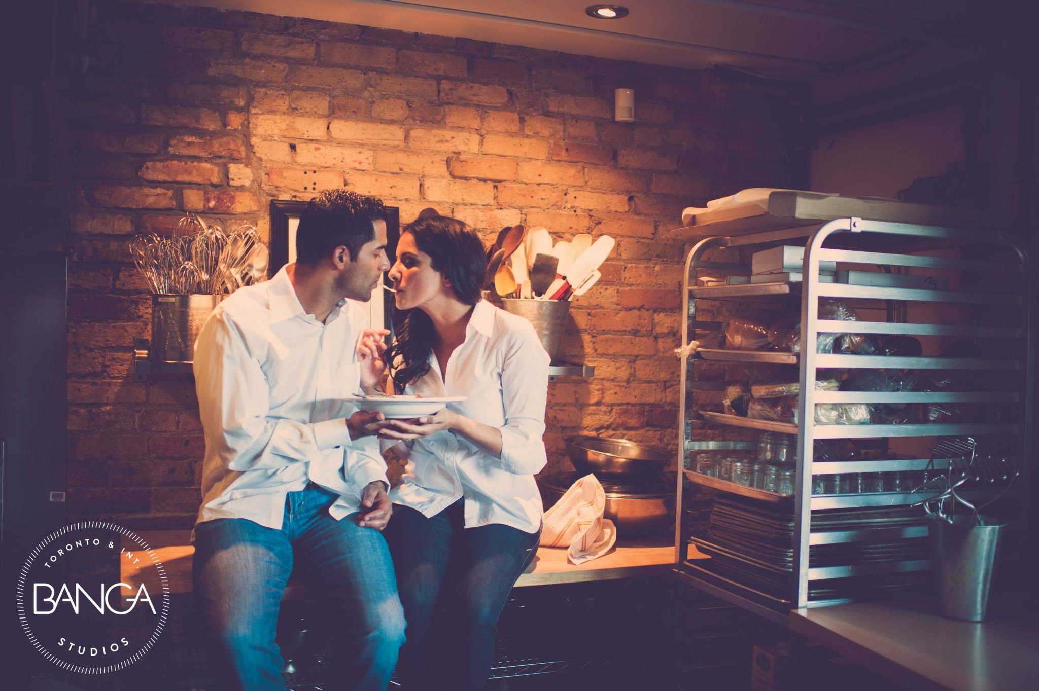 Cooking Themed Indian Engagement Session by Banga Photography