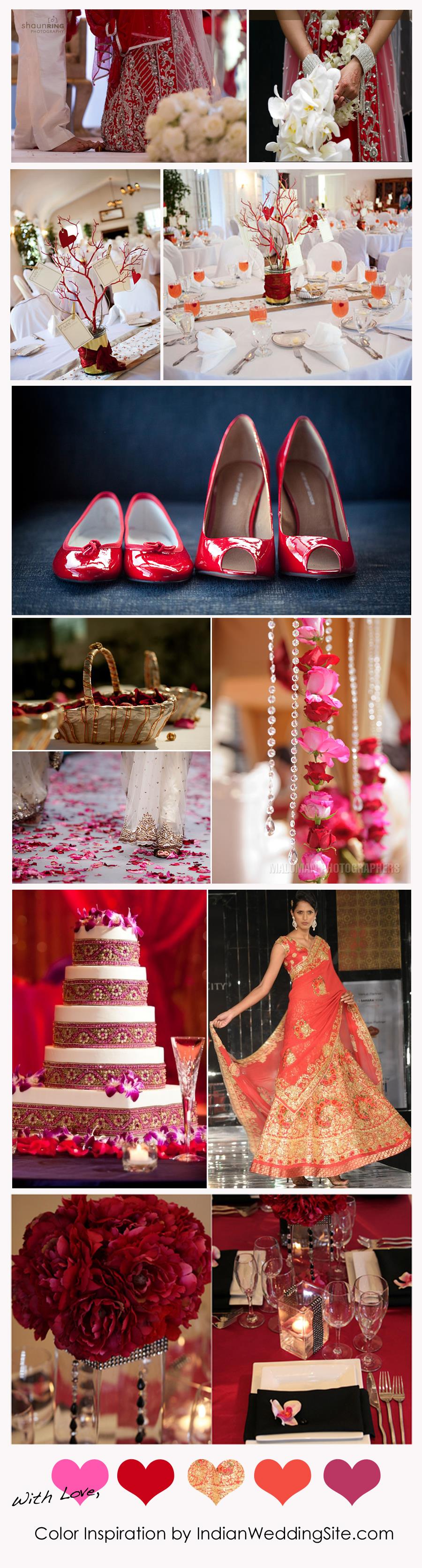 Indian Wedding Color Inspiration - Valentine