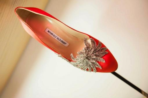 Manolo Blahnik Red Indian Wedding Shoes