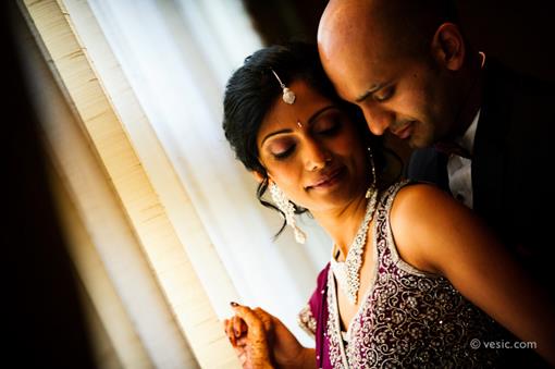 North Carolina Dramatic Purple Indian Wedding Reception - 3