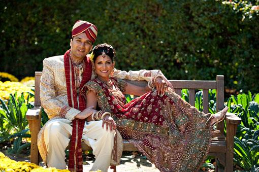 Outdoor Indian Wedding Portraits - Janice and Niraj