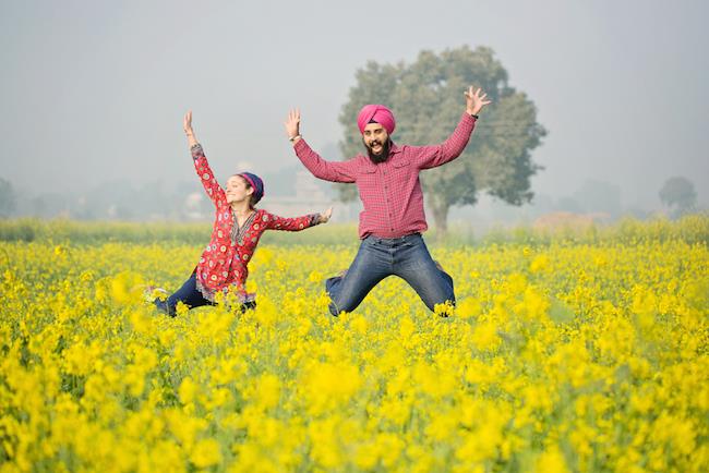 8a outdoor indian engagement session