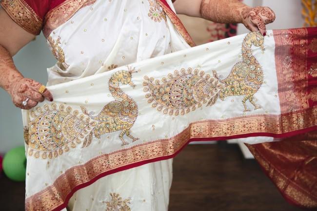 5a- bride with peacock saree