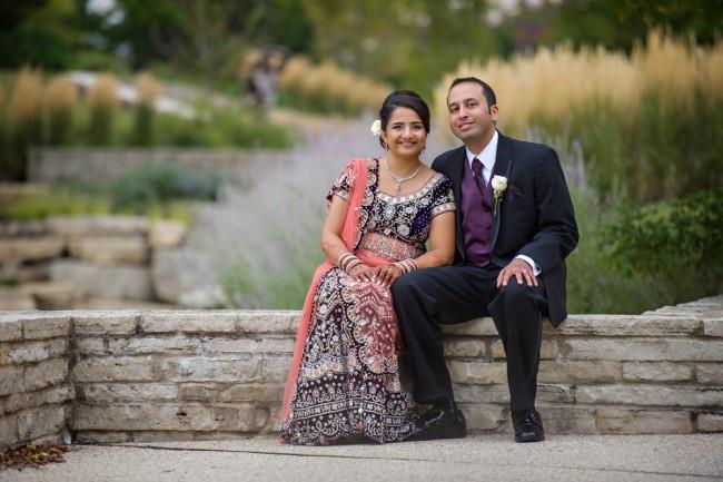 10 indian wedding outdoor bride and groom portrait