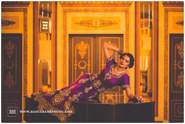 14a indian wedding purple lengha bridal