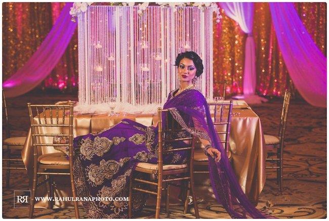 8a Indian wedding bridal sari and decor