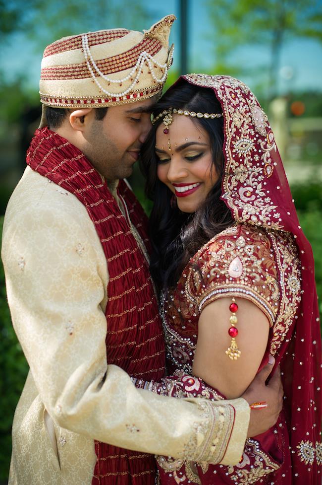 33a indian wedding bride and groom