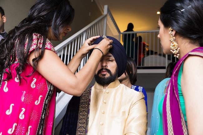 14a indian wedding groom getting ready