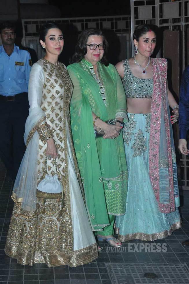 soha ali khan reception kareena-karisma-babita