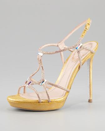Sparkling Gold and Crystal Indian Shoes - Tuesday Shoesday