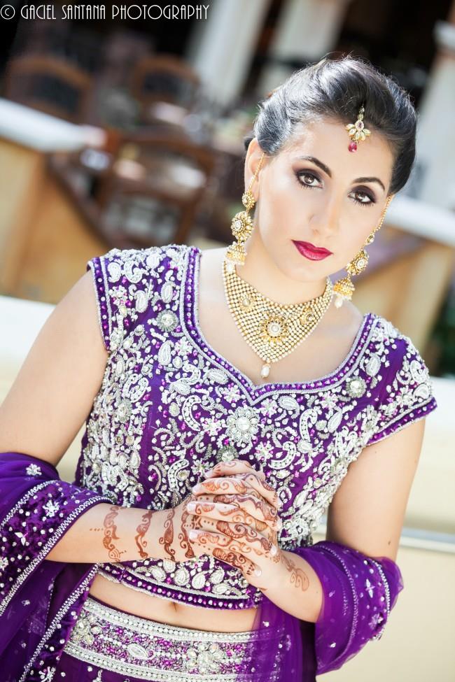 9indian wedding lengha makeup jewelry
