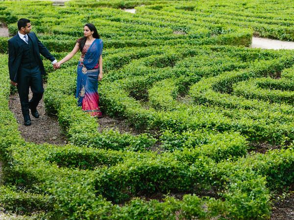 4indian-outdoor-maze-engagement-session