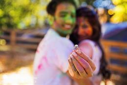 Vintage Outdoor Indian Engagement Session by Rag Artistry