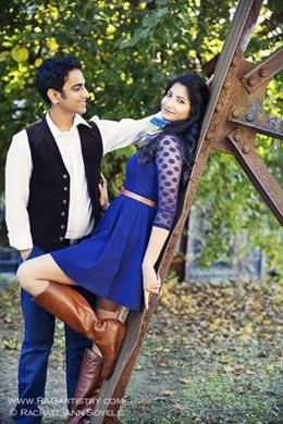 Vintage Outdoor Indian Engagement Session by Rag Artistry