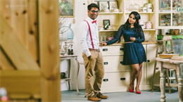 Picnic Vintage Indian Engagement Session by Mayuran Siva Photography