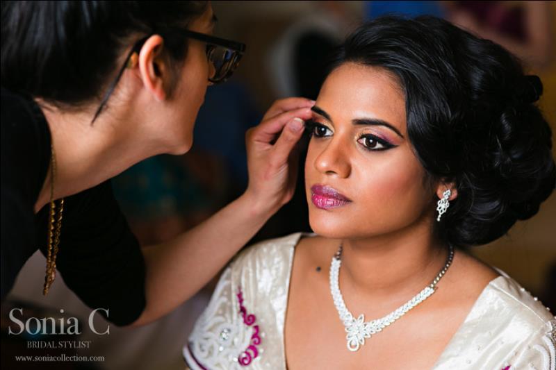 keerthi sonia c bridal makeup