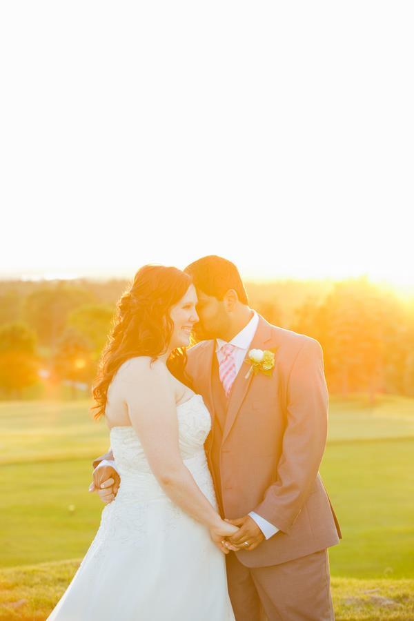 32a indian wedding sunset portrait