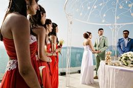 Big Fat Greek Indian Wedding in Santorini Greece