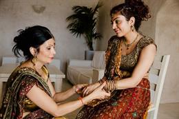 Big Fat Greek Indian Wedding in Santorini Greece