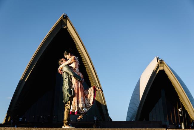 32a indian wedding outdoor portrait