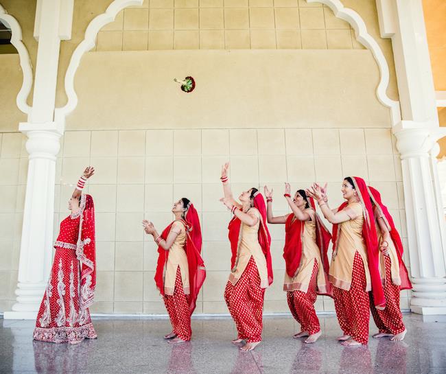 41aindian wedding bridal party