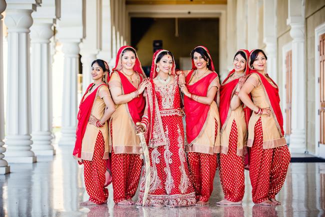 44aindian wedding bridesmaids