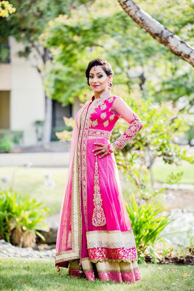 64aindian wedding pink lengha