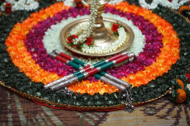 15a indian wedding rangoli and dandhiya