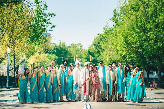 21a indian wedding bridal party