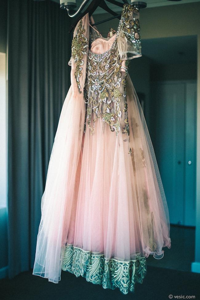 43a indian wedding pink wedding gown