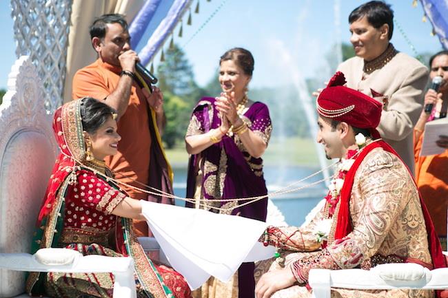 36a indian wedding bride and groom