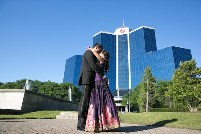 51a indian wedding outdoor portrait