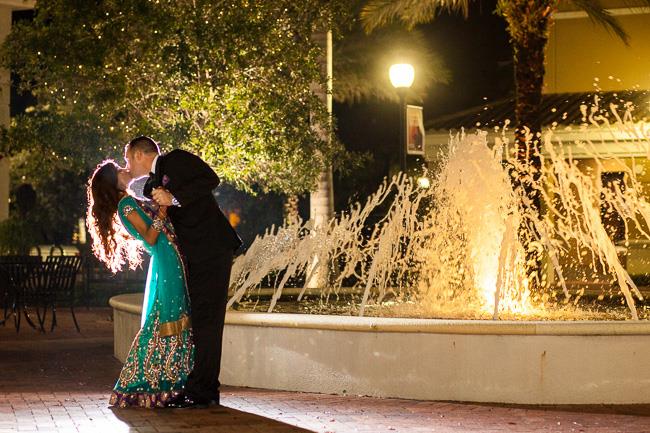 56a indian wedding outdoor reception portrait