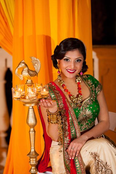 1a indian wedding green lengha