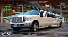 Ford Excursion Super Stretch White SUV Limousine